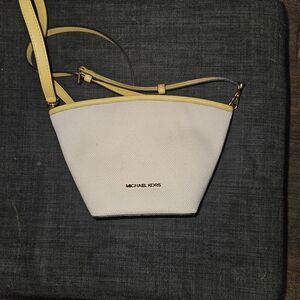 Michael Kors White and Yellow Women's Bag